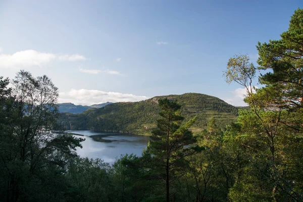 Way to the Preikestolen, Rogaland, Norway — Stock Photo, Image