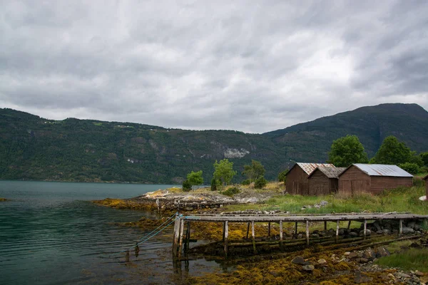 Lustrafjorden, Sogn og Fjordane, Norvegia — Foto Stock