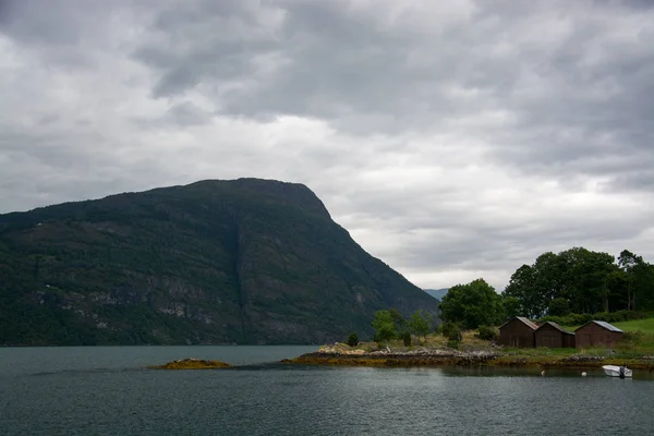 Lustrafjorden, Sogn og Fjordane, Norway — 스톡 사진