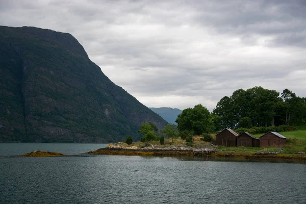 Lustrafjorden, Sogn og Fjordane, Norway — стокове фото