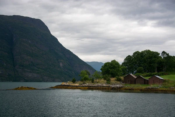 Lustrafjorden, Sogn og Fjordane, Norvegia — Foto Stock