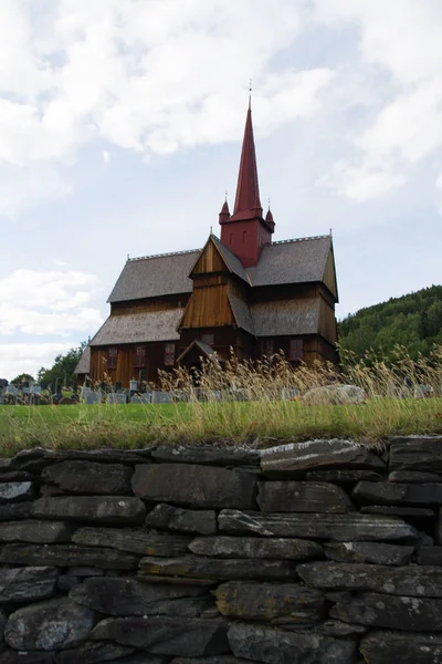 Ringebu Stave Church, Gudbrandsdal, Noruega — Fotografia de Stock