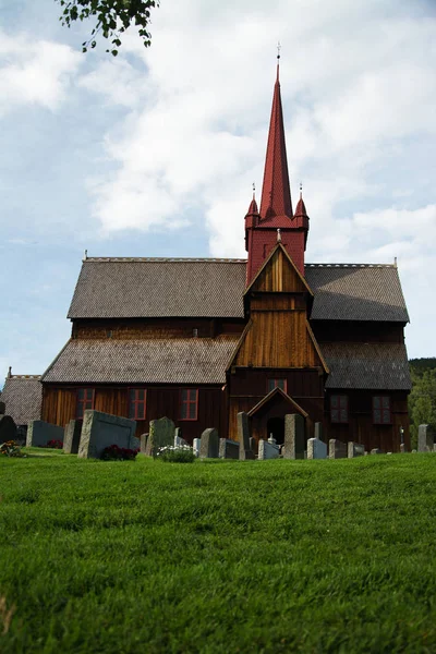 Iglesia Ringebu Stave, Gudbrandsdal, Noruega — Foto de Stock