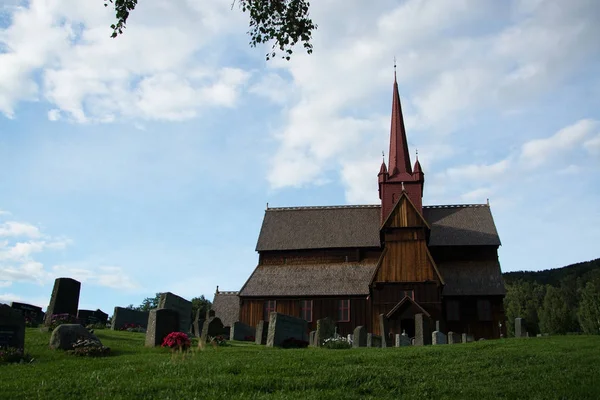 Ringebu Stave Church, Gudbrandsdal, Norway — 图库照片