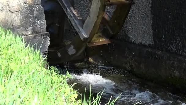 Water Wheel near Kramsach, Austria — Stock Video