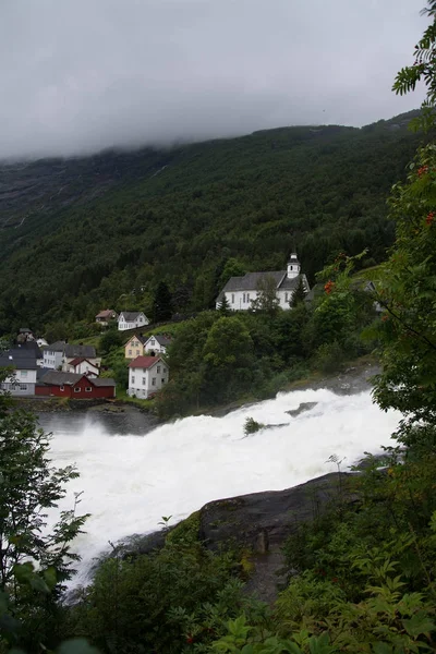 Hellesylt, More og Romsdal, Norway — Stock fotografie