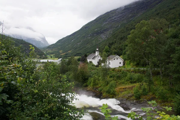 Hellesylt, More og Romsdal, Norvegia — Foto Stock