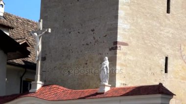 Kaltern bir der Weinstrasse, İtalyan Caldaro sulla Strada del Vino, South Tyrol, Kuzey Italya'nin bir yerleşim yeri olduğunu.