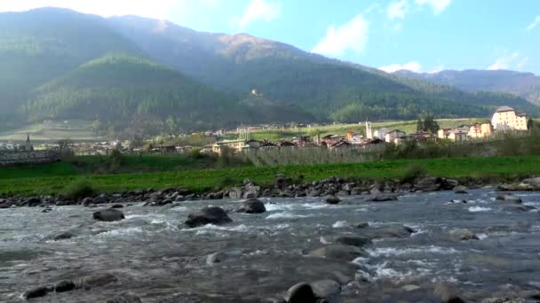 Caldes Comune Trentino Norra Italien — Stockvideo