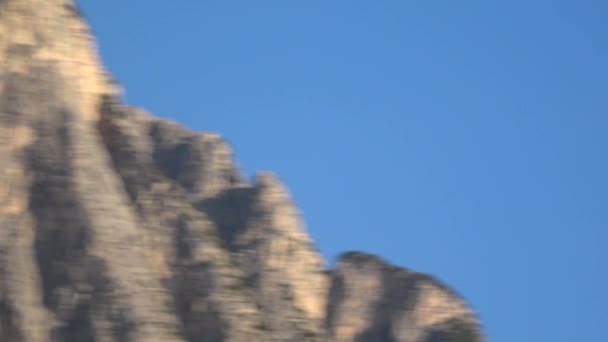 Langkofel Італійський Del Сассолунго Вона Масиву Західному Регіоні Доломітові Альпи — стокове відео