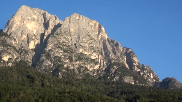 Langkofel Csoportjában Olasz Gruppo Del Sassolungo Egy Hegység Nyugati Dolomitokban — Stock videók