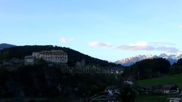 Palace Sonnenburg Former Castle Lorenzen Trentino Alto Adige Italy — Stock Video