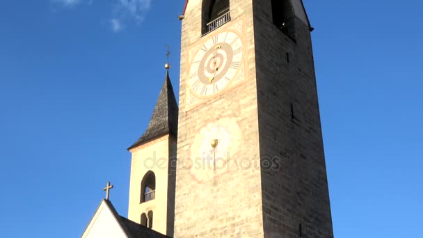Lorenzen Uma Comuna Italiana Região Tirol Província Sebato Com Cerca — Vídeo de Stock
