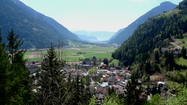 Sand Taufers Een Telt Marktstad Zuid Tirol Noord Italië Snelle — Stockvideo