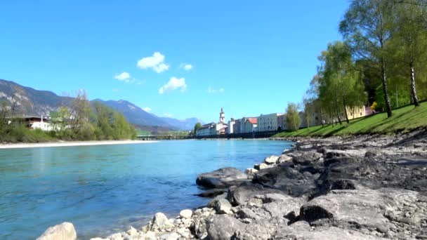 Historische Stadt Rattenberg Österreich — Stockvideo