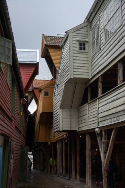 Bryggen at Bergen, Hordaland, Norway
