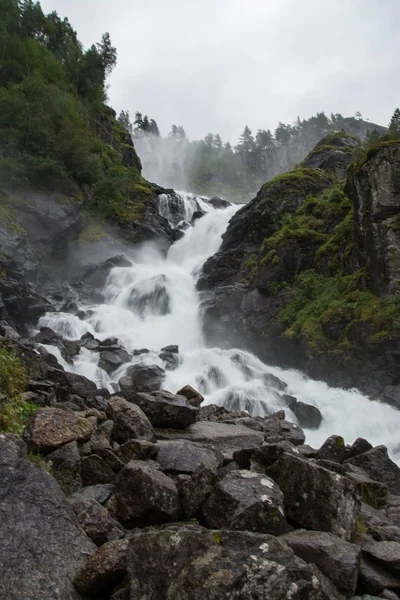 Lotefossen, Hordaland, Norway — Stok fotoğraf