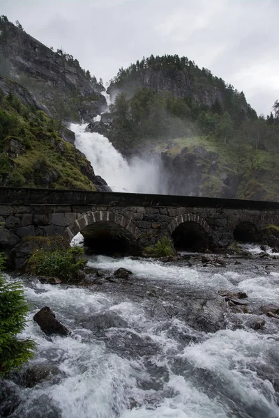 Lotefossen, Hordaland, Norway — Stock Fotó