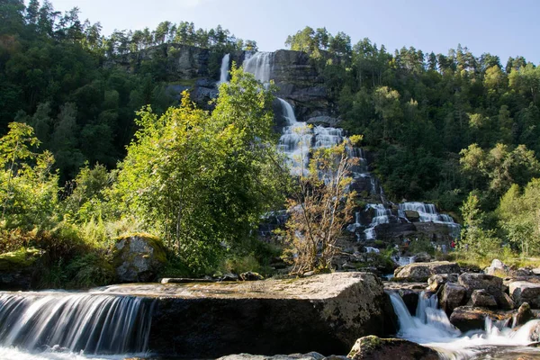 Tvindefossen, Hordaland, Norvegia — Foto Stock