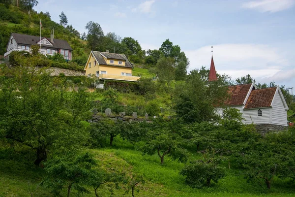 Undredal Stave Church, Sogn og Fjordane, Norway — стокове фото