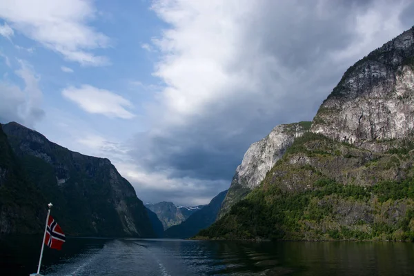 Naeroyfjord, Sogn og Fjordane, Norway — Φωτογραφία Αρχείου