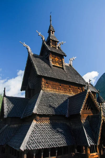 Borgund Stave Church, Sogn og Fjordane, Norway — Stok fotoğraf