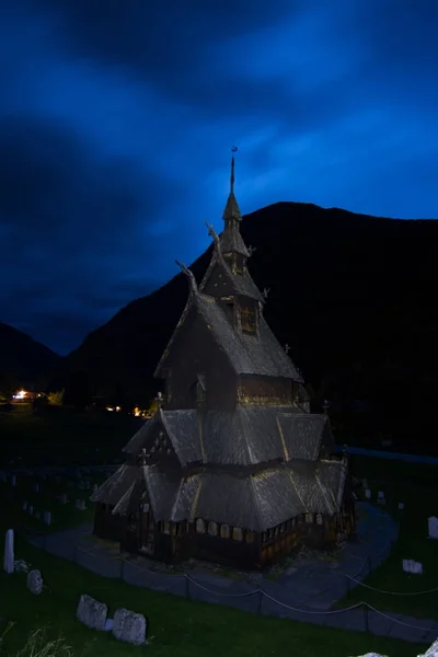 Borgund Stave Church, Sogn og Fjordane, Norway — Zdjęcie stockowe