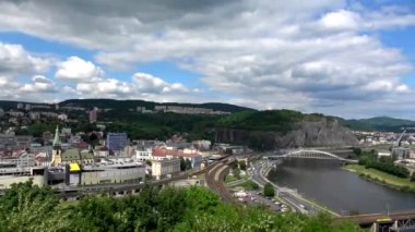 Usti nad Labem, eski Aussig, Alman ismiyle bilinen iline bağlı Bohemia, Çek Cumhuriyeti.