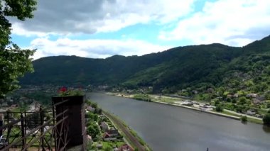 Usti nad Labem, eski Aussig, Alman ismiyle bilinen iline bağlı Bohemia, Çek Cumhuriyeti.