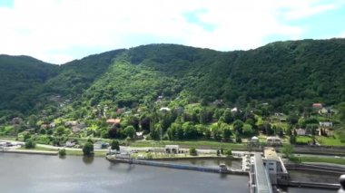 Usti nad Labem, eski Aussig, Alman ismiyle bilinen iline bağlı Bohemia, Çek Cumhuriyeti.