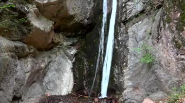 Harika bir doğal gözlük Rastenbach muhteşemdir, göl Kalterer, South Tyrol, İtalya,.