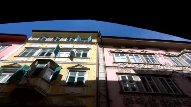 Bolzano South Tyrol Kuzey Italya Nin Başkentidir — Stok video