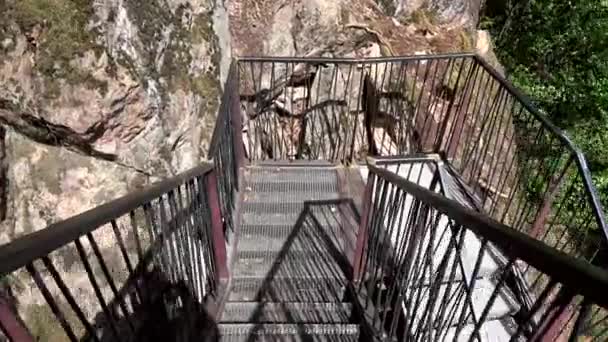 Gorge Rastenbach Lac Kalterer Tyrol Sud Italie Est Spectacle Naturel — Video