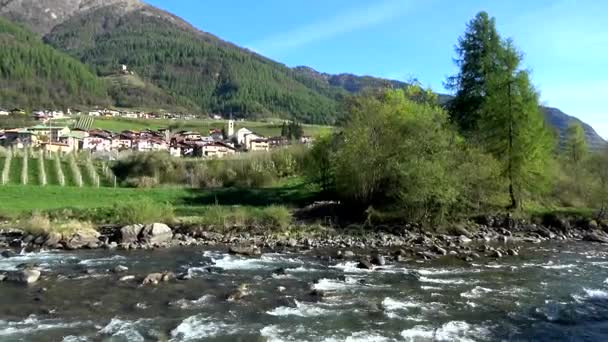 Caldes Comune Trentino Norra Italien — Stockvideo