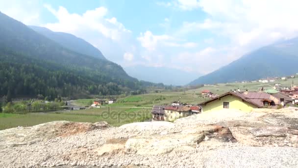 Caldes Uma Comuna Italiana Região Trentino Província Trentino — Vídeo de Stock
