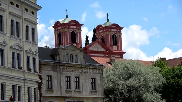 Litoměřice Německy Leitmeritz Město Soutoku Řek Labe Ohře Severní Části — Stock video