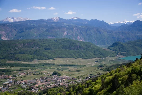 Kaltern Bir Der Weinstrasse Talyan Caldaro Sulla Strada Del Vino — Stok fotoğraf