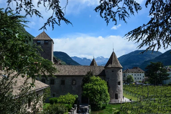 Zamek Mareccio Włoski Castel Mareccio Zamek Położony Zabytkowym Centrum Bolzano — Zdjęcie stockowe