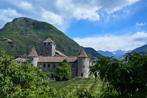 Zamek Mareccio Włoski Castel Mareccio Zamek Położony Zabytkowym Centrum Bolzano — Zdjęcie stockowe