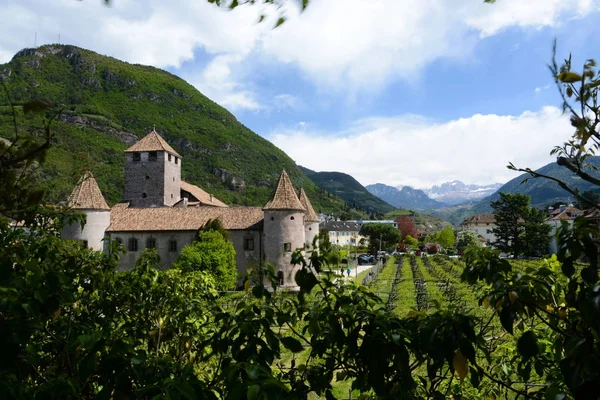 Zamek Mareccio Włoski Castel Mareccio Zamek Położony Zabytkowym Centrum Bolzano — Zdjęcie stockowe