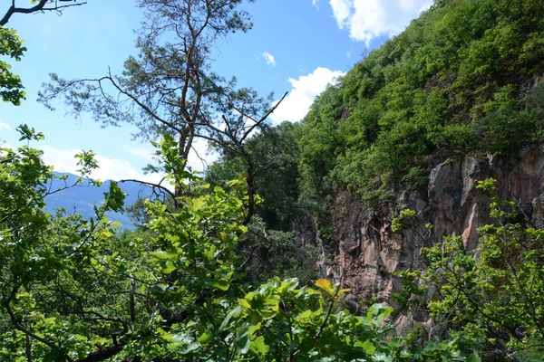 Rastenbach 峡谷在 Kalterer 南蒂罗尔 意大利 是一个梦幻般的自然奇观 — 图库照片