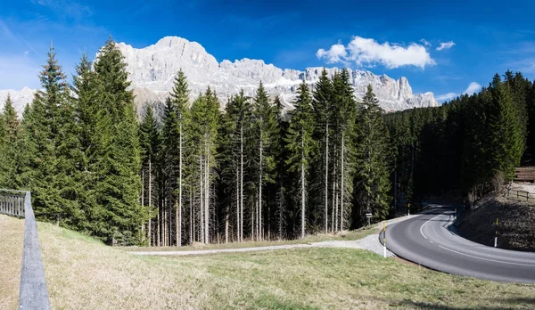 Grupo Rosengarten Catinaccio Italiano Maciço Nas Dolomitas Norte Itália — Fotografia de Stock