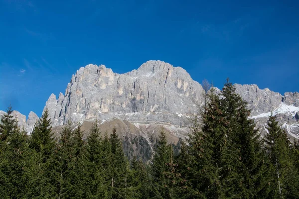 Grupa Rosengarten Włoski Catinaccio Masyw Dolomitach Północnych Włoszech — Zdjęcie stockowe