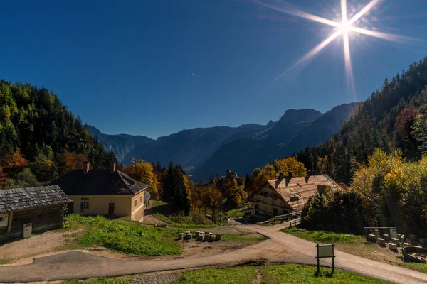 Gmunden Bölge Içinde Avusturya Devlet Yukarı Avusturya Küçük Bir Köyde — Stok fotoğraf