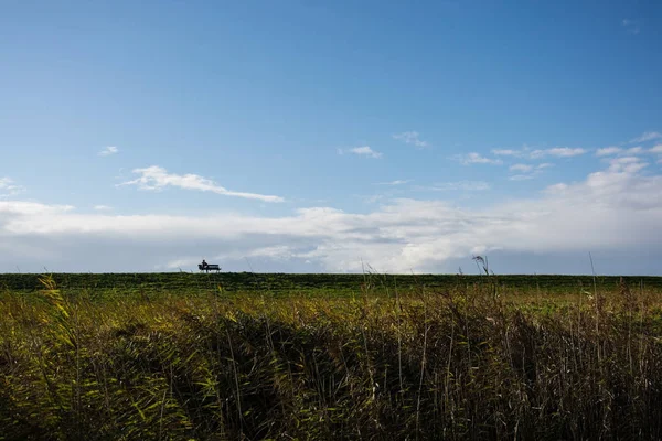 Dike at Greetsiel, Lower Saxony, Germany — Stock Photo, Image