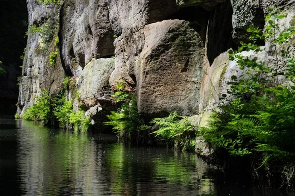 Kamnitz gorge, Bohemia, Czech Republic — Stock Photo, Image