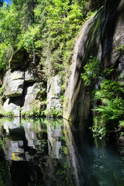 Kamnitz kloof, Bohemen, Tsjechië — Stockfoto