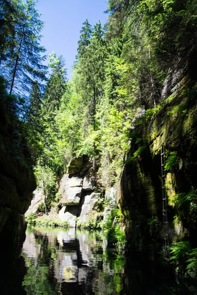 Kamnitz gorge, Bohemia, Çek Cumhuriyeti