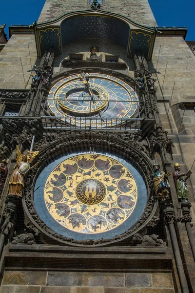 Jam astronomi, Praha, Republik Ceko — Stok Foto