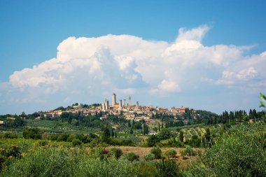 San gimignano, Toskana, İtalya